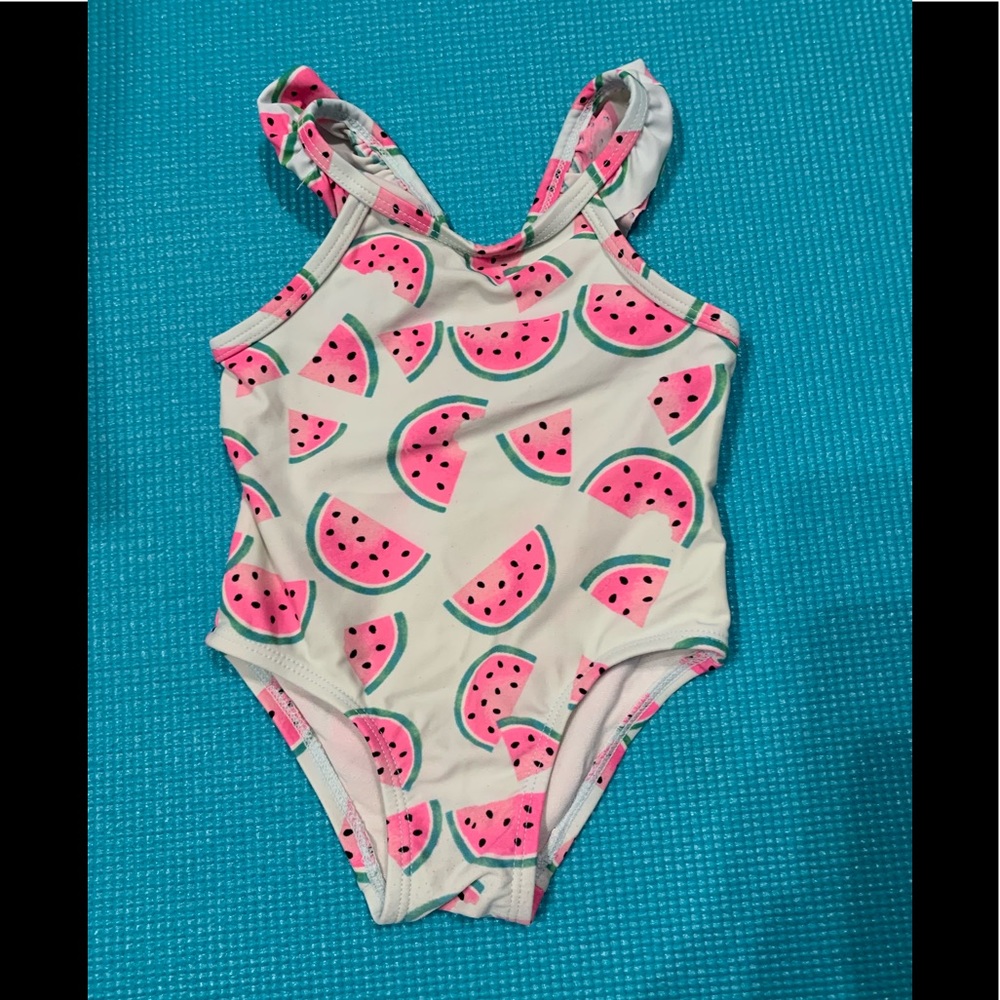 Girls 9-12 months watermelon print swimsuit